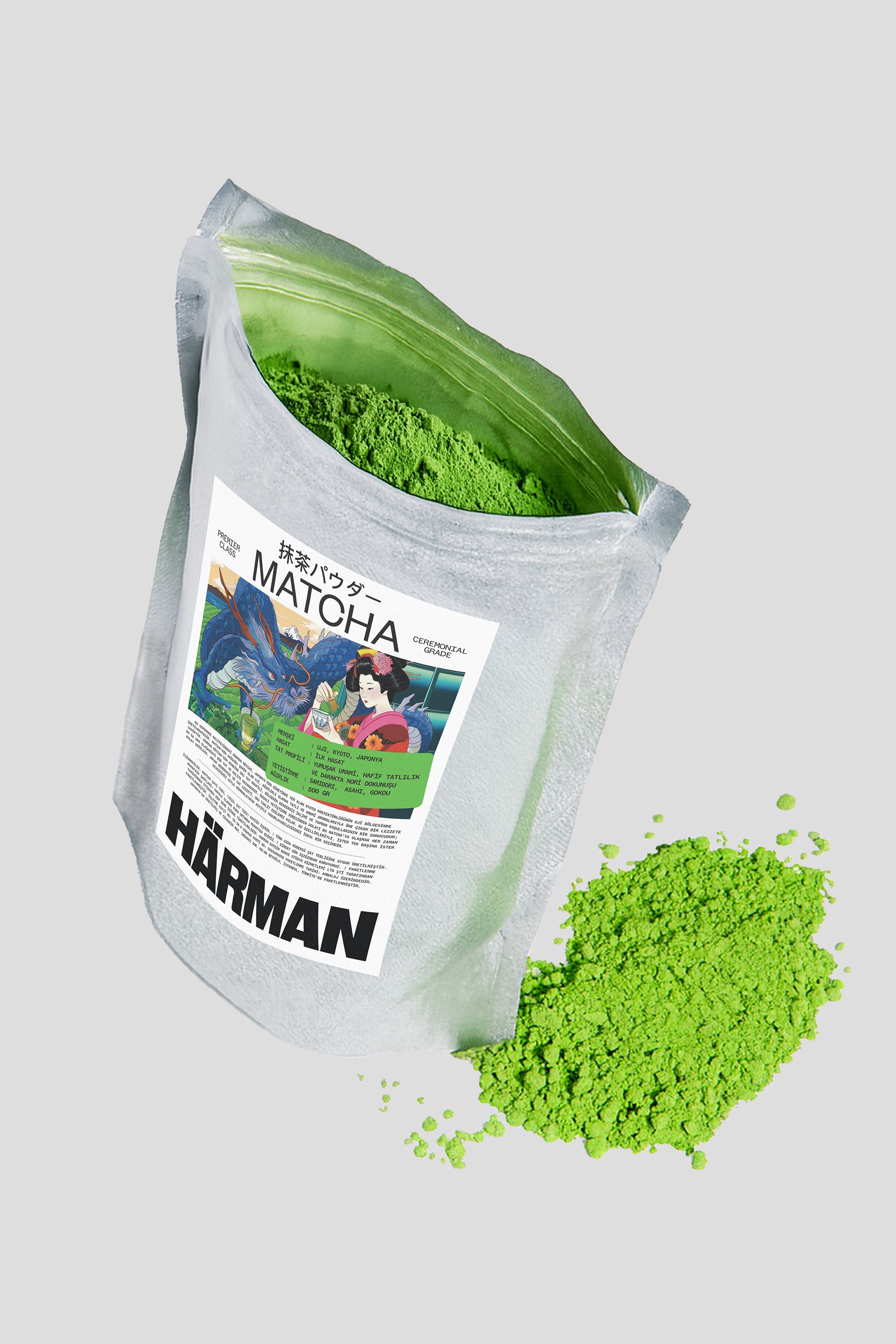 PREMIER CLASS HÄRMAN MATCHA TOZU - 500 GR