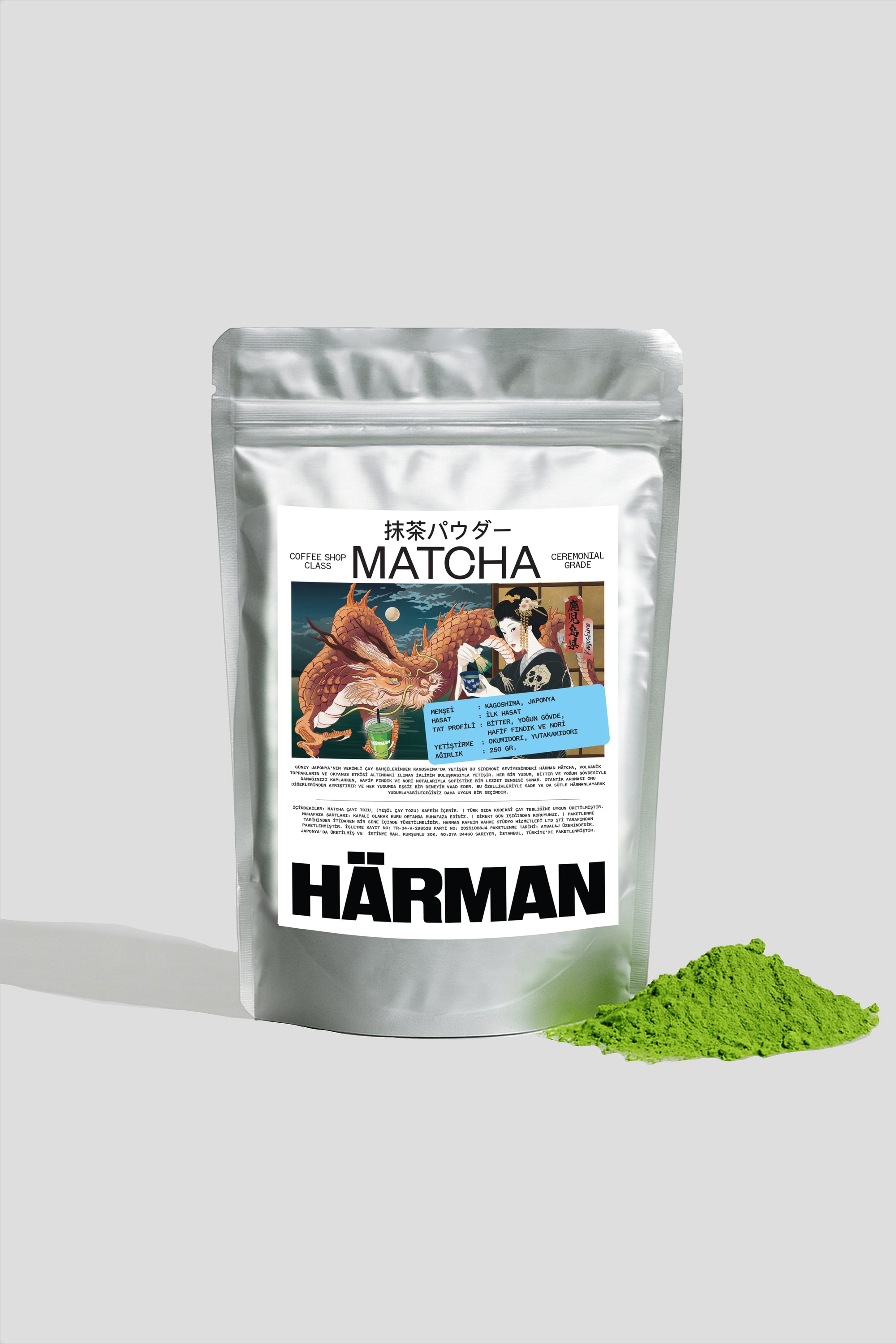 CEREMONIAL GRADE MATCHA  – 250GR