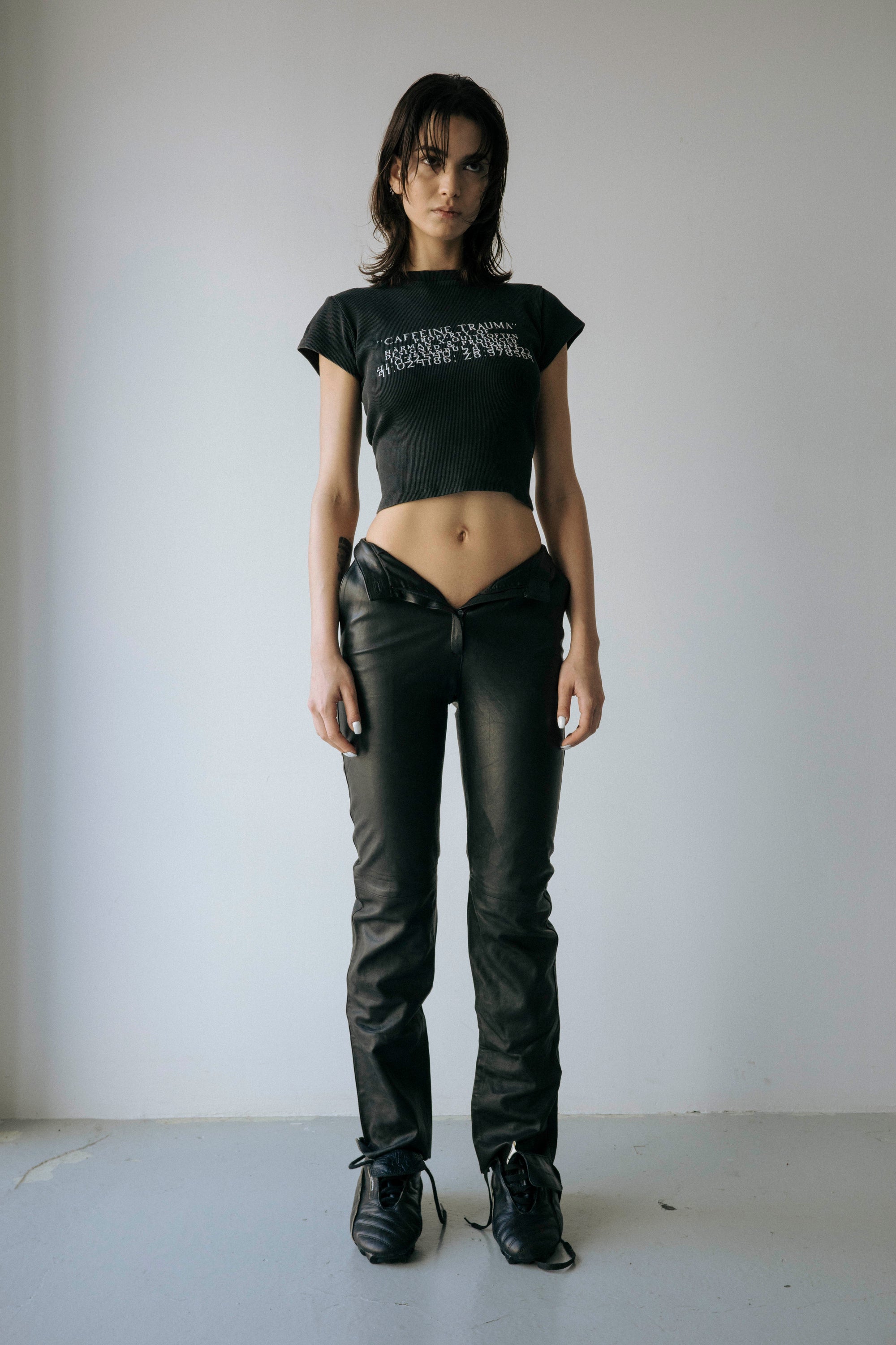 COORDINAT BABY TEE  - BLACK