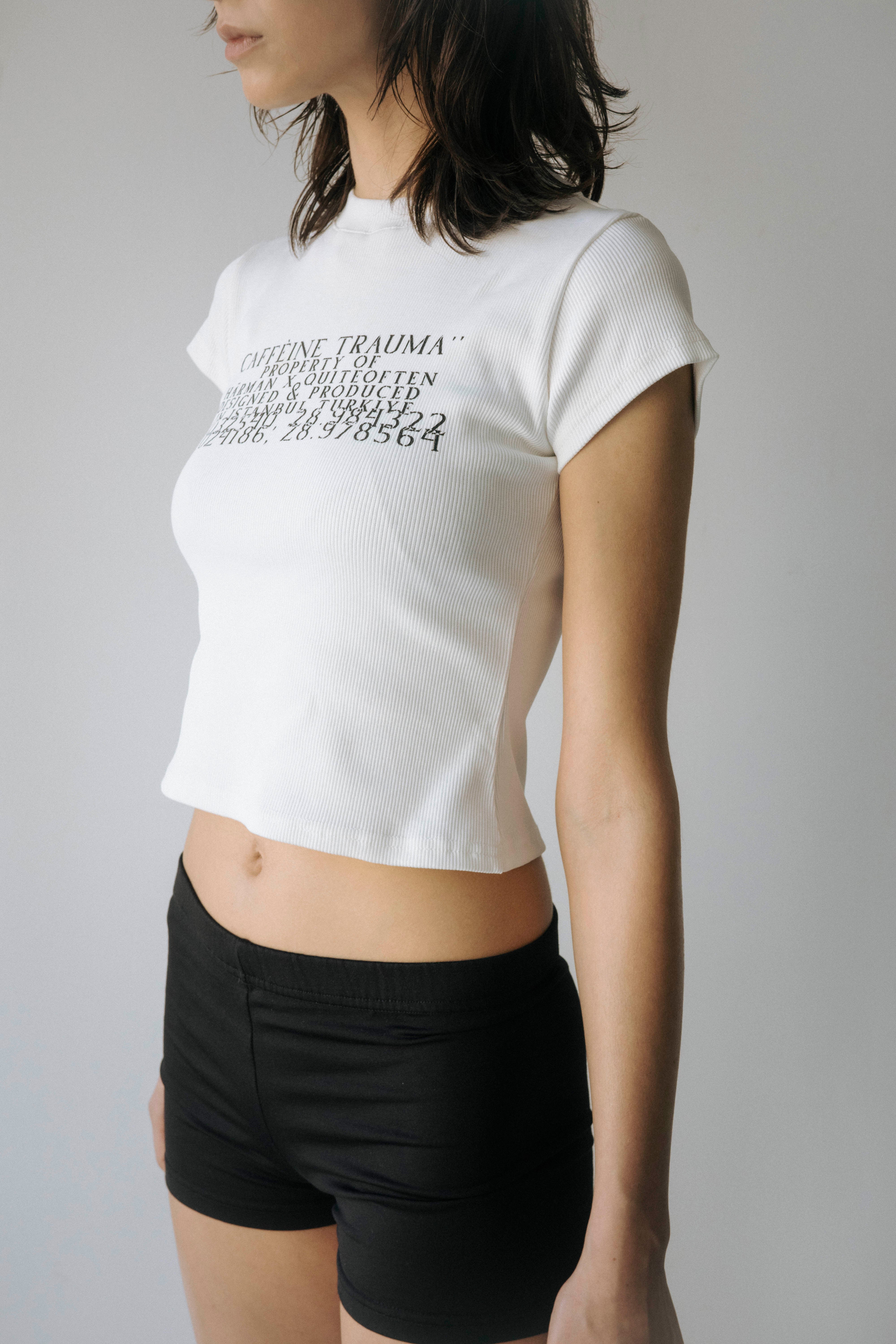 Koordinat Baby Tee - Beyaz – HÄRMAN COFFEE