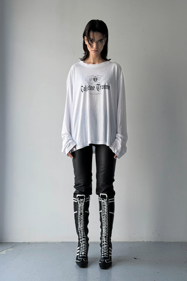 CAFFEINE TRAUMA DISTRESS LONG SLEEVE