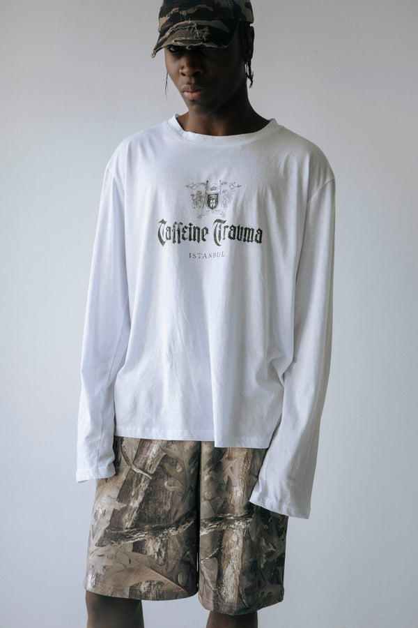 CAFFEINE TRAUMA DISTRESS LONG SLEEVE